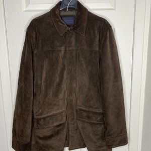 Banana Republic Brown Suede Car Coat